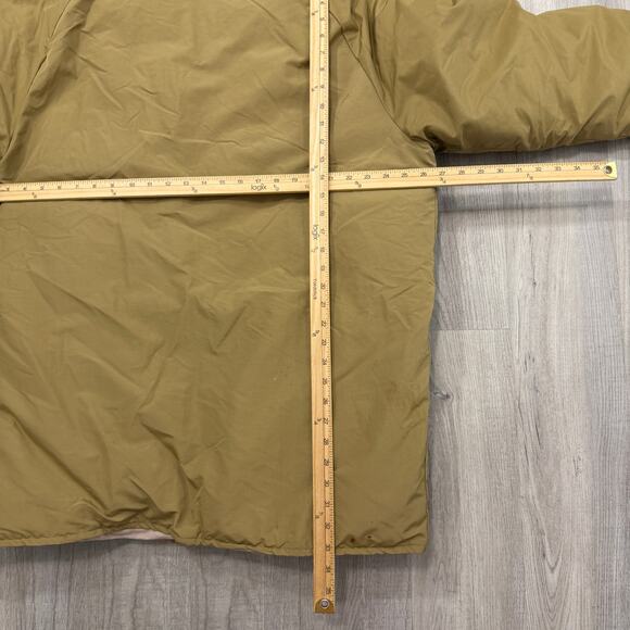 Vintage Eddie Bauer Goose Down Parka Jacket Men's 2XL Tan Coat 80s Sherpa Collar - Picture 13 of 14